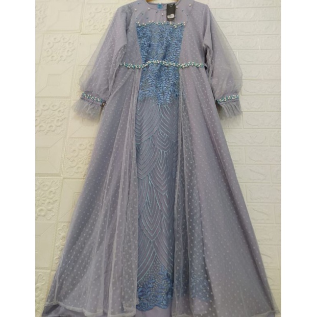 READY SIAP KIRIM GAMIS BALON MAXI BRUKAT MUTIARA PESTA by Ozias