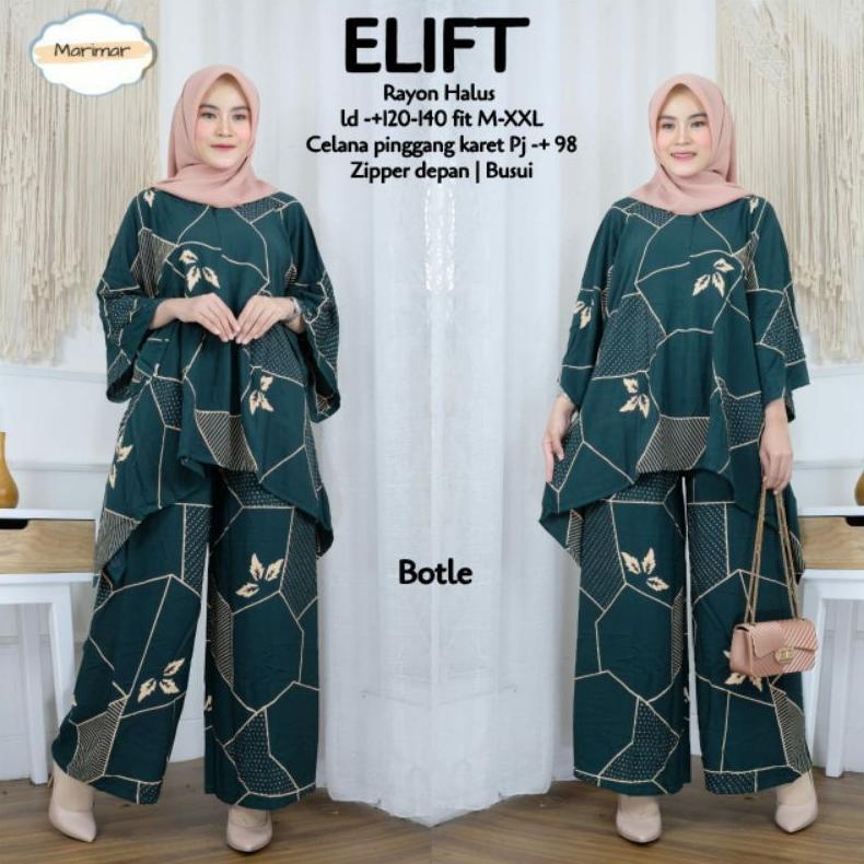 Beecouture Setelan Waka Waka Elift Jumbo One Set Tie Dye Big Size Ld 130 Termurah Terlaris Virral