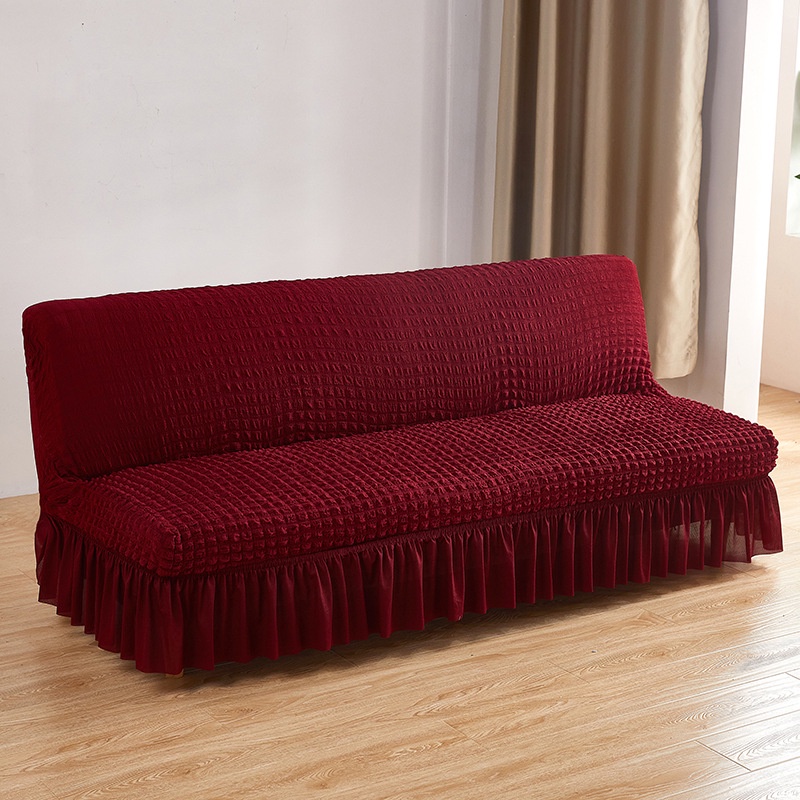 Mi.more Sofa Bed Cover With Skirt With Satu Sarung Bantal M(160-190cm)/L(190-210cm) / Penutup Sarung Alas SofaBed Elastis Rend
