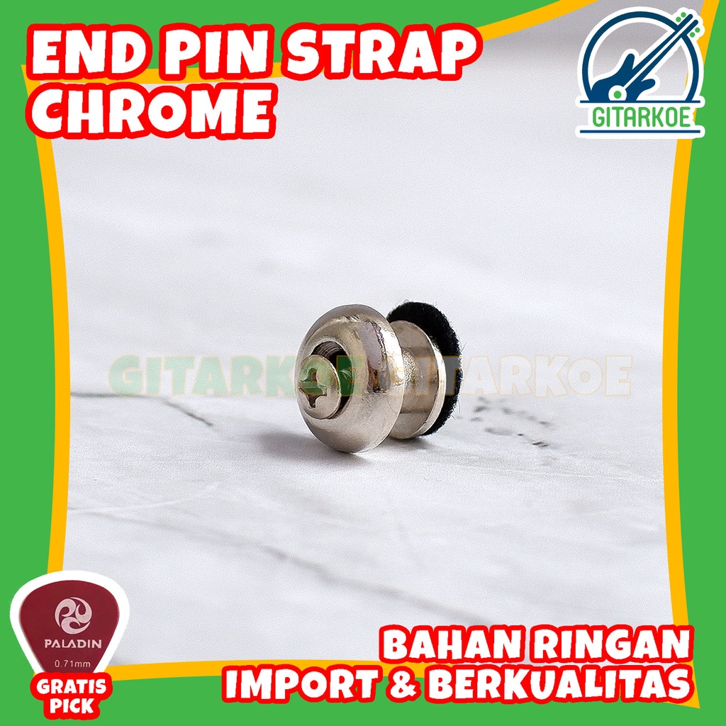 Endpin Pin Strap Gitar Aluminium Enpin Import