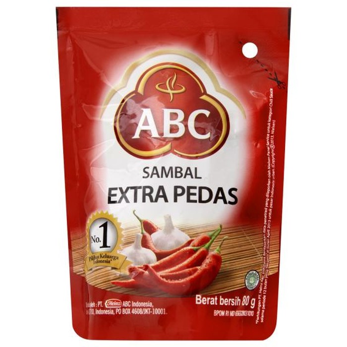

[BELI BANYAK LEBIH MURAH] Sambal ABC 2500 80 gr Sambal ABC Extra Pedas Sambal ABC Pouch