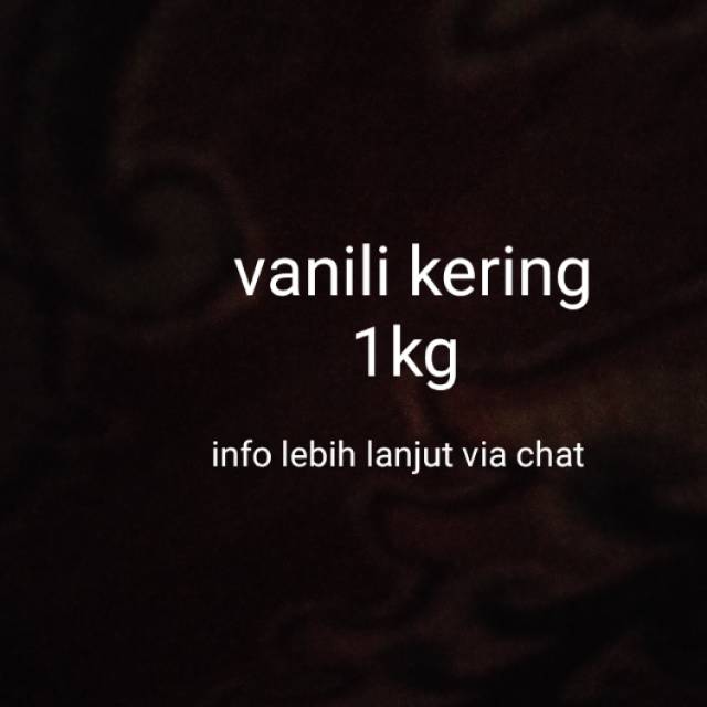 

Vanili kering