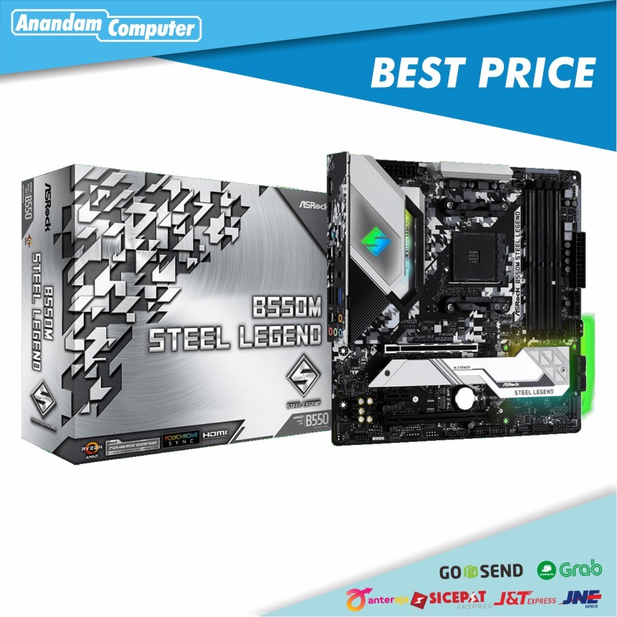 Asrock B550M STEEL LEGEND - AM4 Motherboard PCIE 4.0