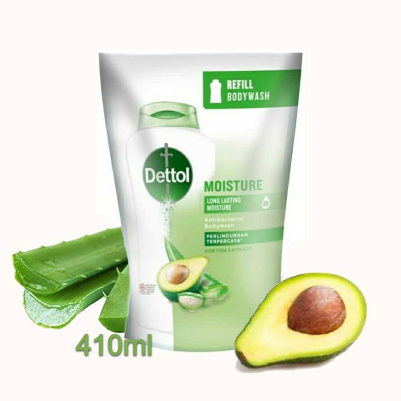 Dettol Sabun Cair Body Wash Moisture 410ml