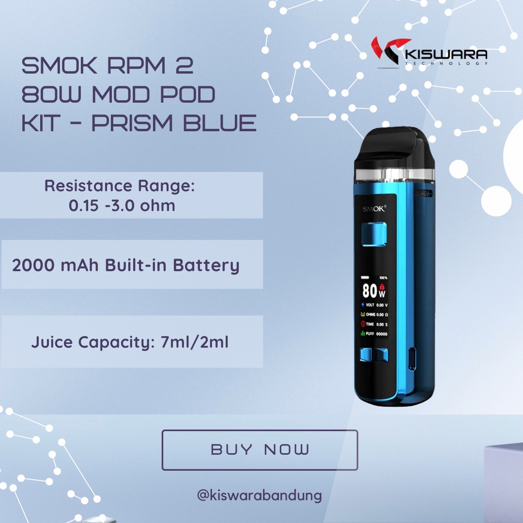 SMOK RPM 2 80W Mod Pod Kit - PRISM BLUE [Authentic]