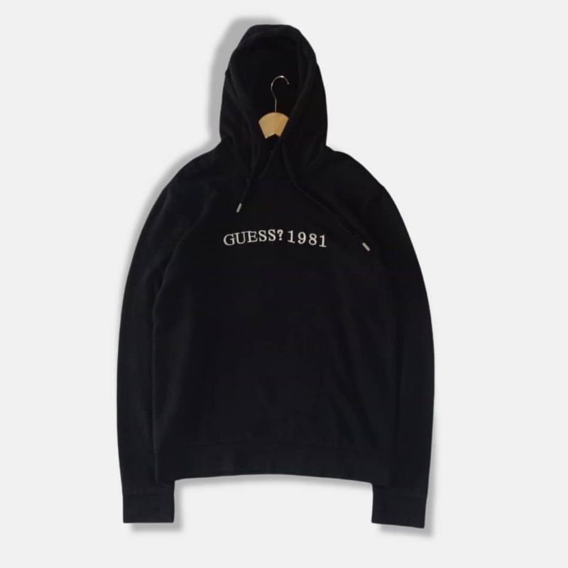 Hoodie Guess Second Ori Hitam