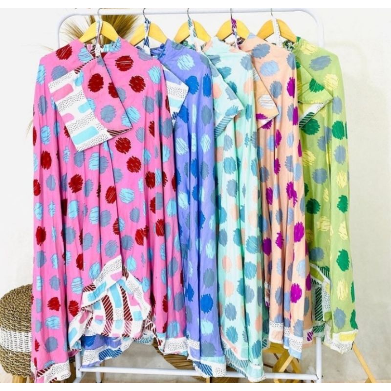 Mukena Dewasa Motif Polkadot