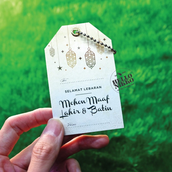 

Lebaran Gift Hang Tag Eid Mubarak Idul Fitri Souvenir Hampers Parcel