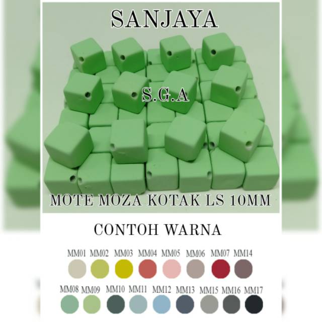 MOTE MOZA / MANIK KOTAK / MANIK MOZA DOF / MANIK MOZA KOTAK LUBANG SAMPING / MOTE MOZA KOTAK LS 10MM