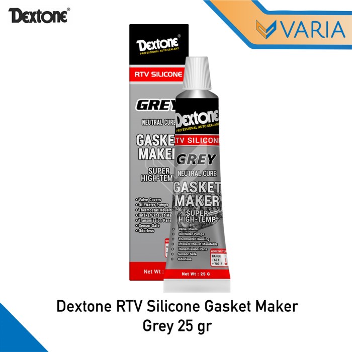 Dextone RTV Silicone Gasket Maker Grey 25 gr Super High Temp Neutral