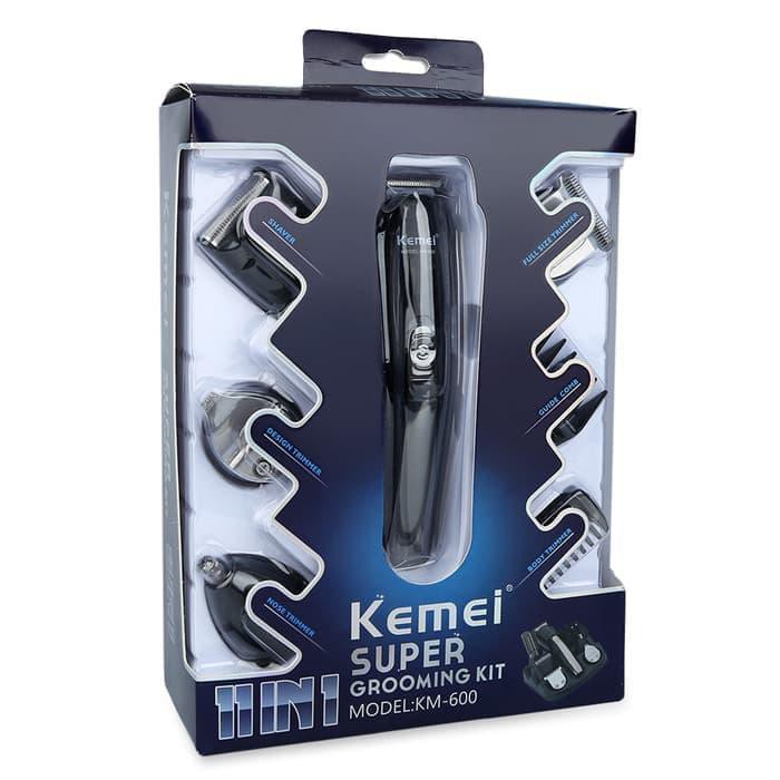 KEMEI 600 ORIGINAL KM600 KEMEI 6 IN 1 CUKURAN RAMBUT JENGGOT KUMIS DAN BULU HIDUNG KM-600