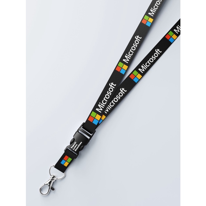 

Lanyard Microsoft ID Card Holder 2 Sisi Gantungan Tali Name Tag