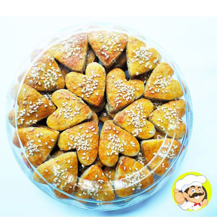 

Roti Kacang Kue Kering Roti kacang Wijen Toples 250grm-750gram