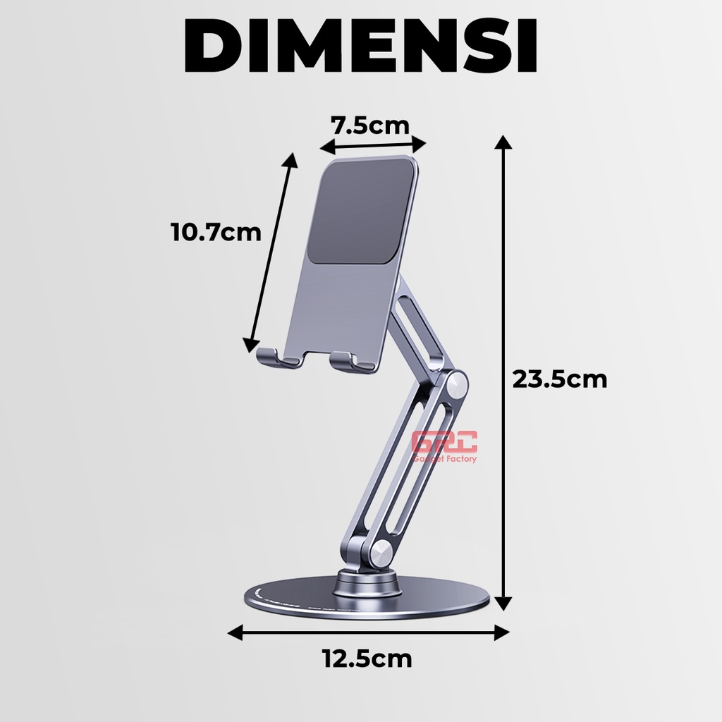 Stand Holder HP &amp; Tablet Dudukan Handphone Tab Standing Portable Putar