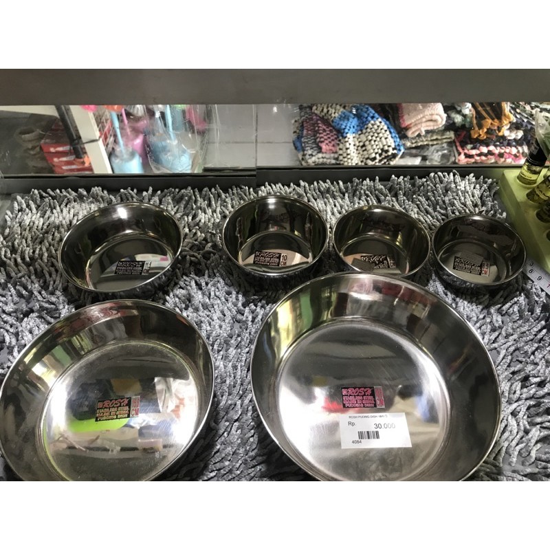 Mangkok stainless steel ROSH Pudding dish - Mangkuk pudding stainless