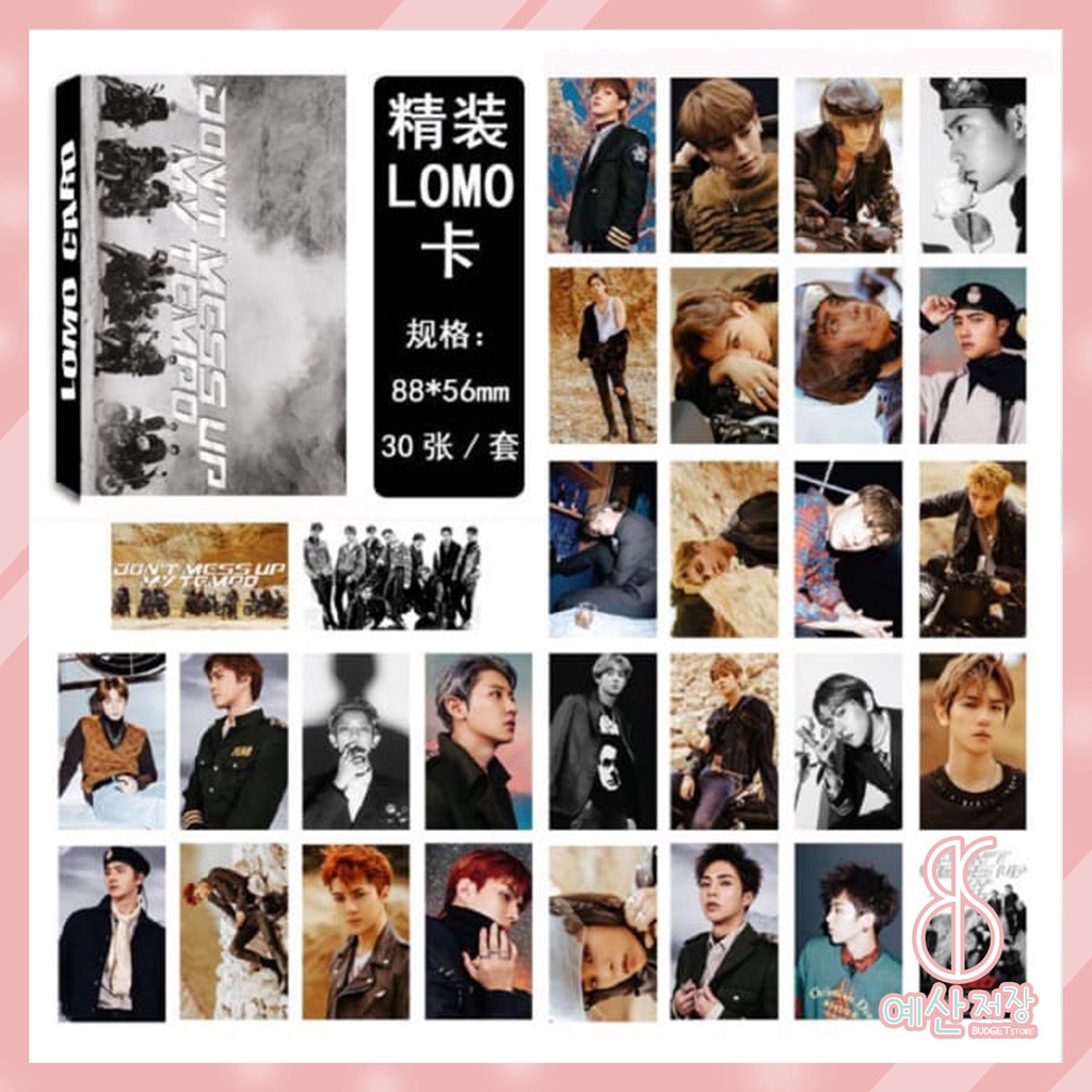 [BS] BISA COD 30pcs Lomo Photo Card Kartu Foto Exo Don't Mess Up My Tempo EXO - KP031