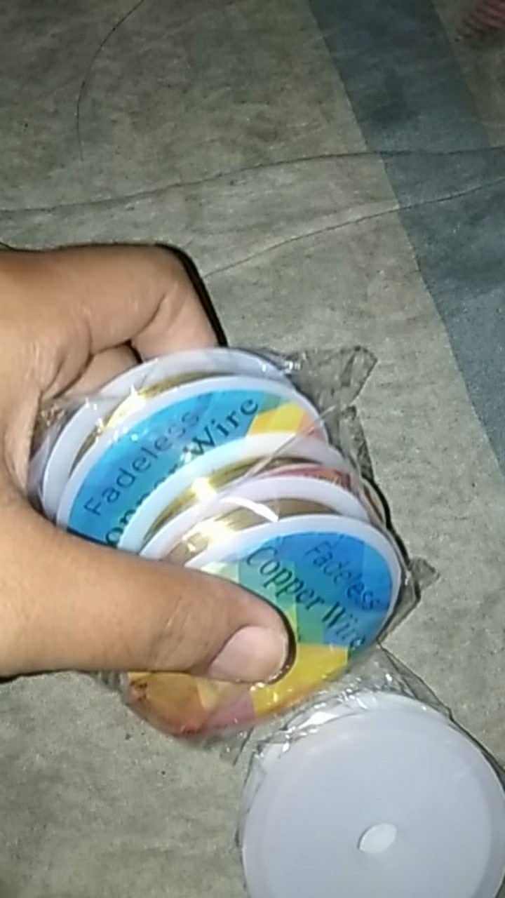 Kawat Tembaga Warna Emas Ukuran 0.3-1.0mm Untuk Membuat Perhiasan Diy