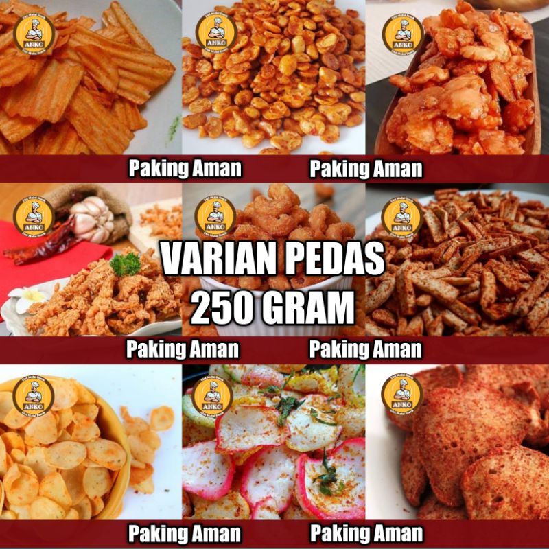

[250gram] Cemilan Pedas Murah Grosir Snack Kiloan Makanan Ringan Jajanan Jadul Terlaris