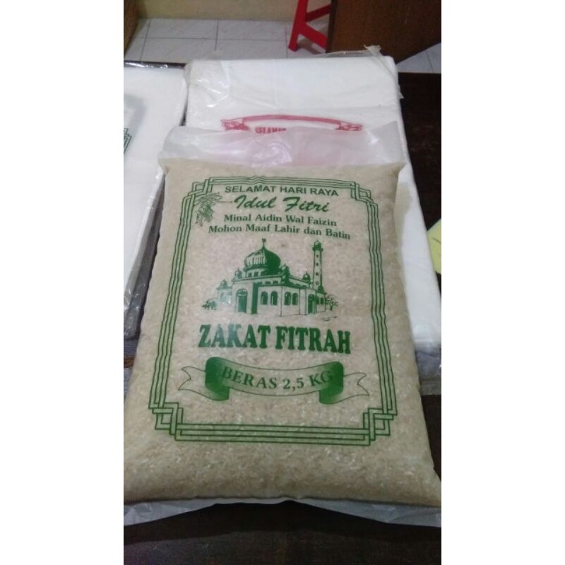 Plastik zakat fitrah/plastik zakat fitrah 2.5kg