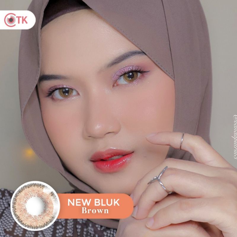 Softlens NEWBLUK 15 MM BROWN NORMAL &amp; MINUS -0.50 S.D -6.00 by CTK