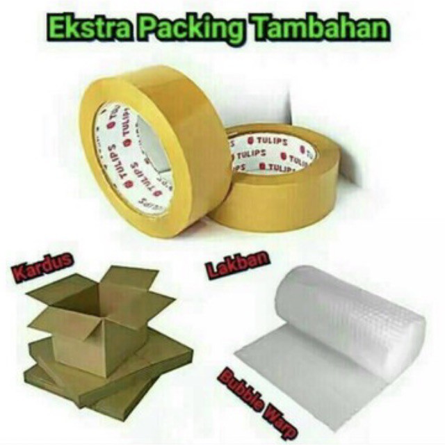 

Packing Ekstra Aman ( Lakban + Bubble Warp + Kardus )