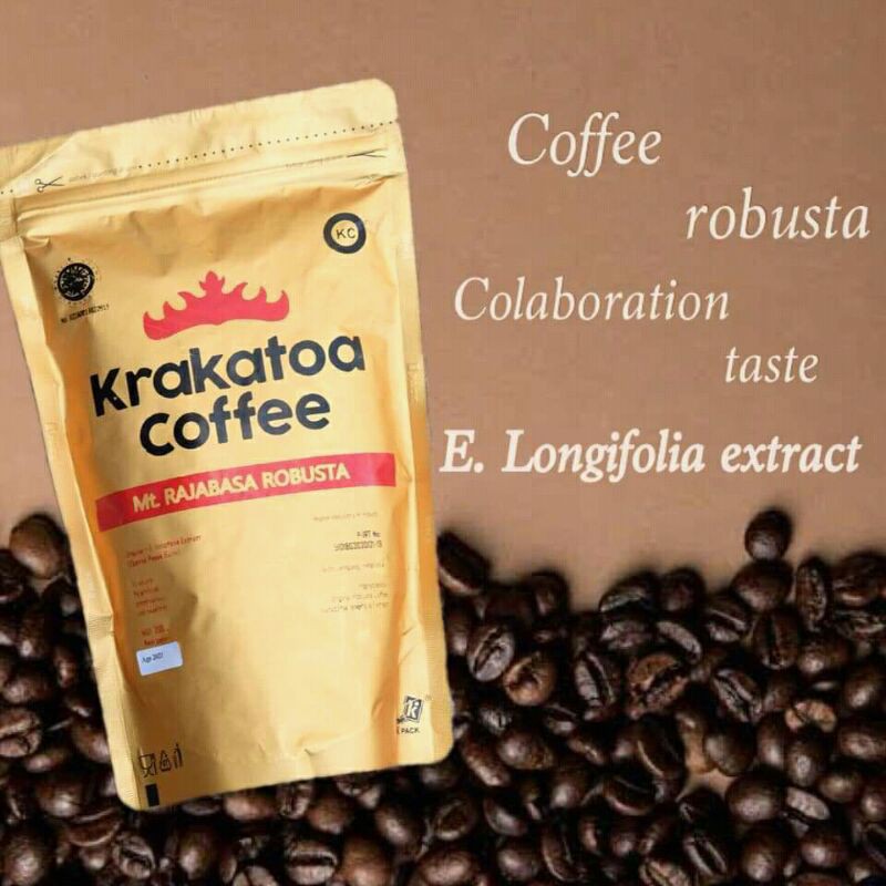 

kopi Lampung 200 Gram Krakatoa coffe Robusta E Longifolia Extract/rempah rempah bisa COD