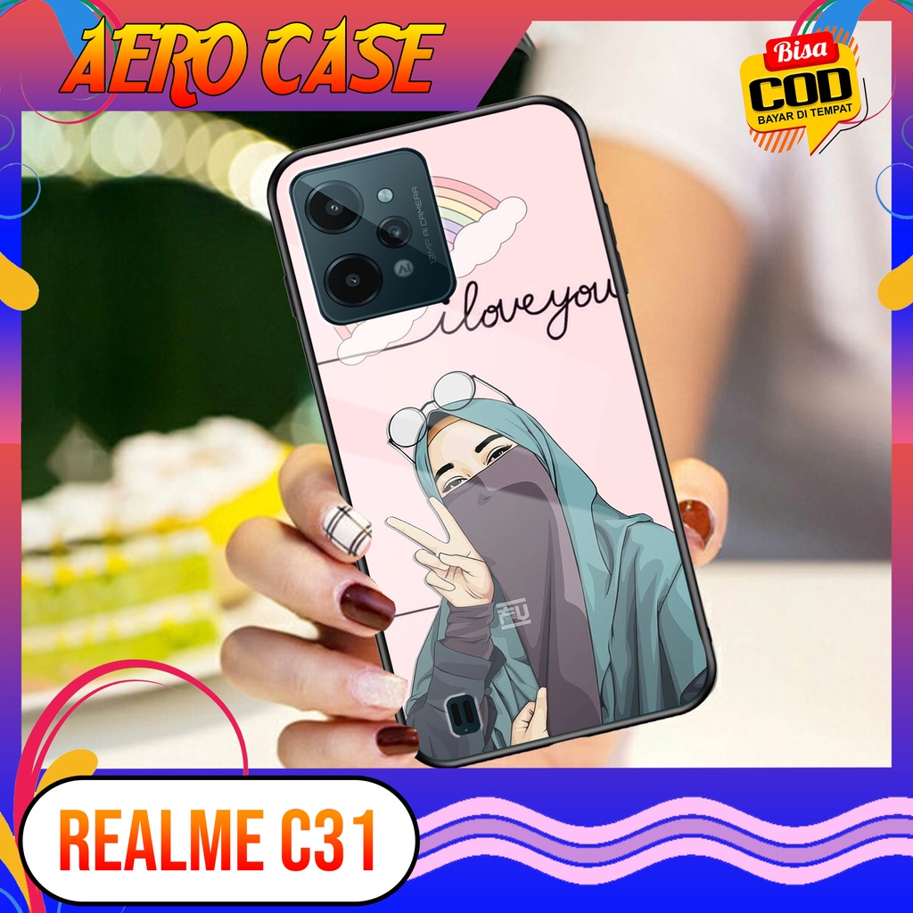 Case Realme C31 - Casing Realme C31 Terbaru 2021 AERO CASE [ MOTIF HIJAB ] Silikon Realme C31 -  Cas