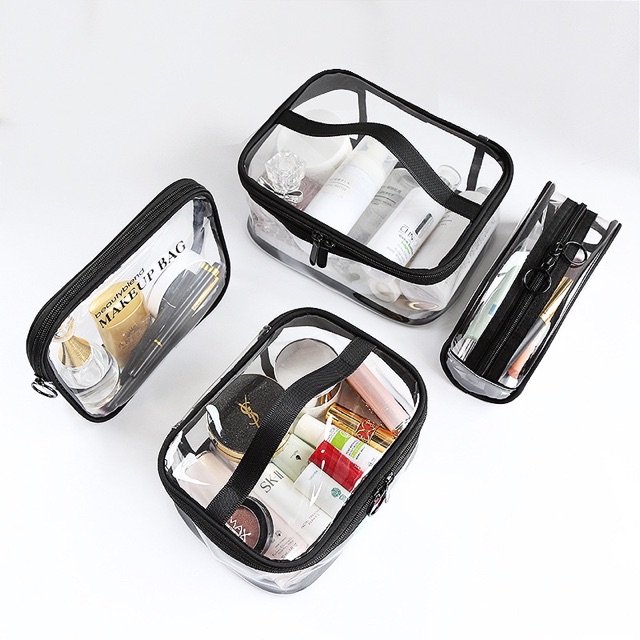 Transparent Make Up bag /Transparan Pouch bening kosmetik/ tas travel makeup