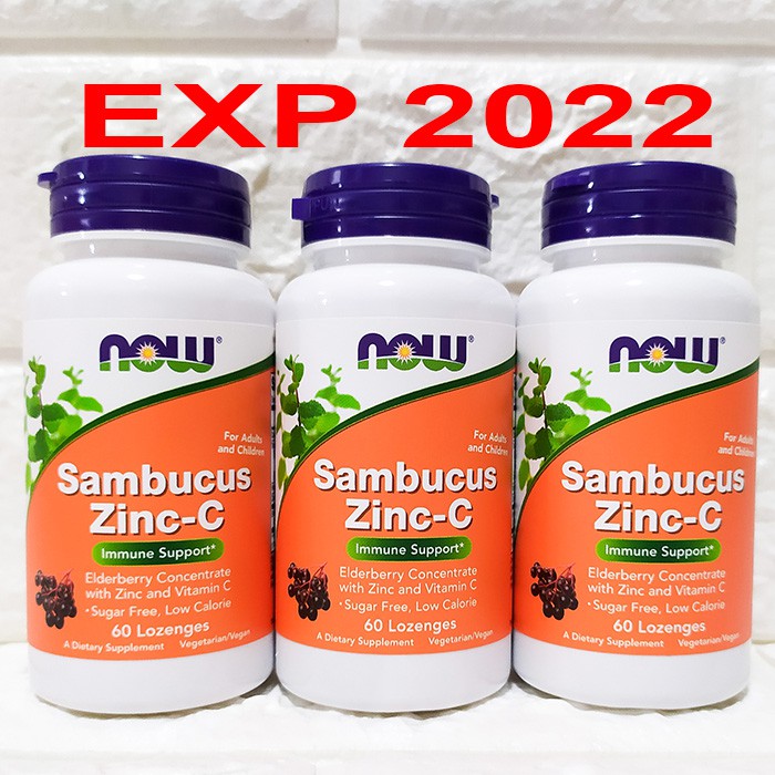 Jual Now Foods Sambucus Zinc C 60 Lozenges Now Sambucus Zinc C with Vit C Now Food Sambucus Zinc