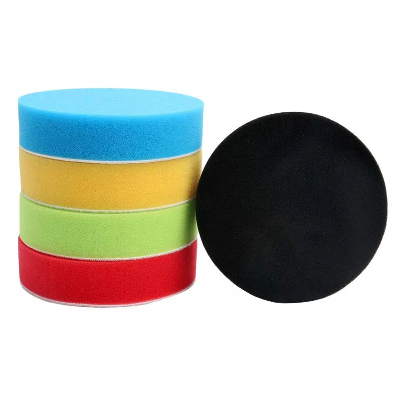 Busa poles 5 inch velcro Sponge Polishing Pads Car Perawatan Mobil Pad Buff Auto Care