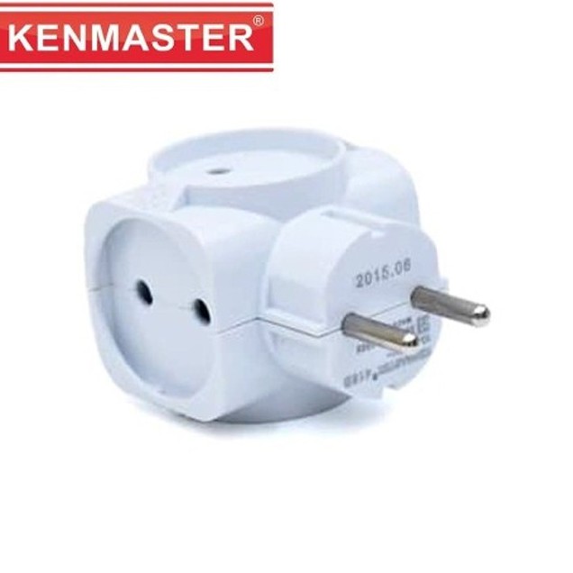 Steker Colokan Listrik 4 Arah / Kenmaster Plug Adaptor Steker 418b