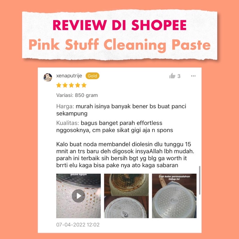 The Pink Stuff Miracle Cleaning Paste