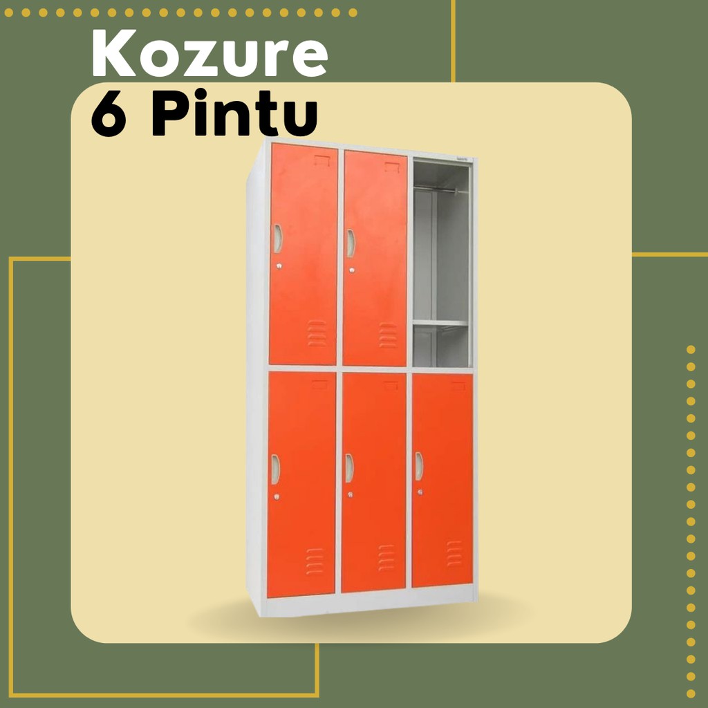 Loker Besi 6 Pintu KOZURE