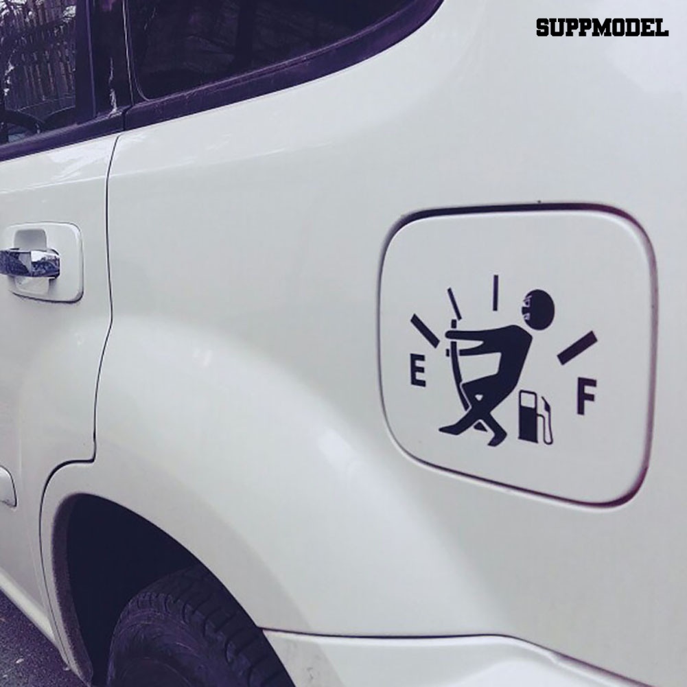 Sl Sticker Decal Reflektor Dekorasi Jendela Mobil Motif Gambar Meteran Bahan Bakar Kosong