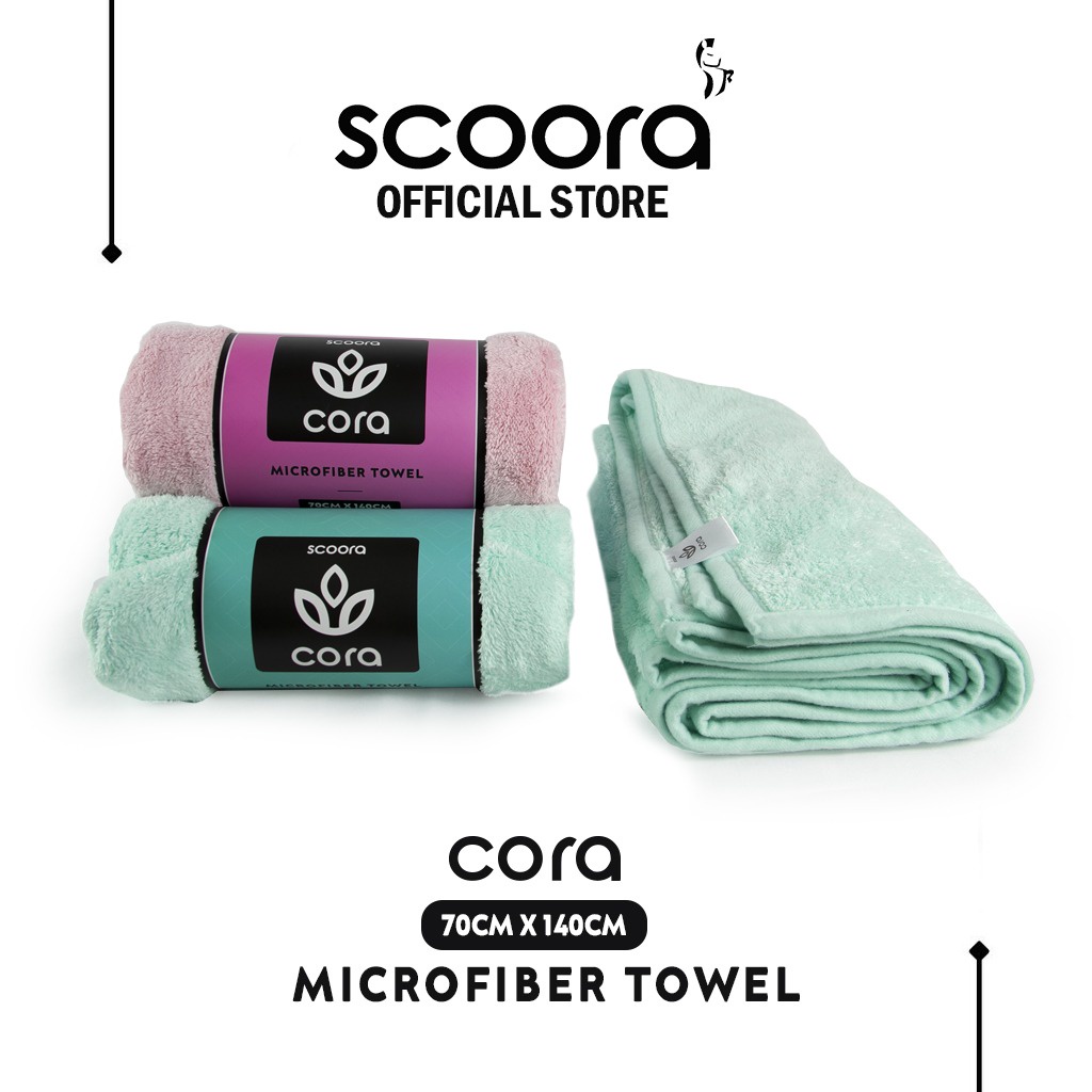 SCOORA Cora Handuk Microfiber 70 X 140 - Tosca