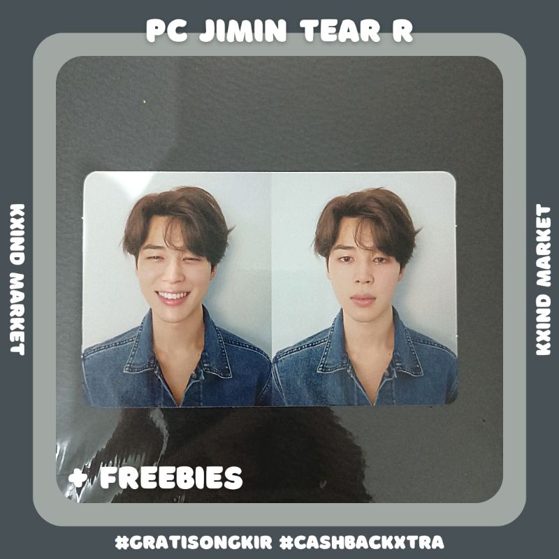 [NEGO] Photocard Jimin Tear R / PC Jimin Jungkook Taehyung V / album tear r unsealed / album BTS