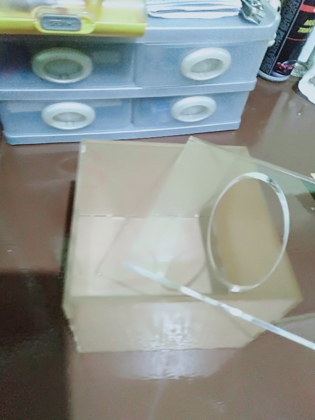 Kotak Tempat Tissue Tisu Acrylic Akrilic Bening Kecil Mini Tutup Drop