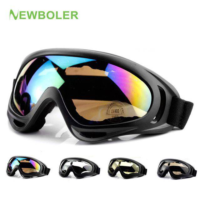 Kacamata Goggle Ski Tactical / Kacamata Helm Sepeda Motor Kacamata Google Lensa Pelindung mata wide