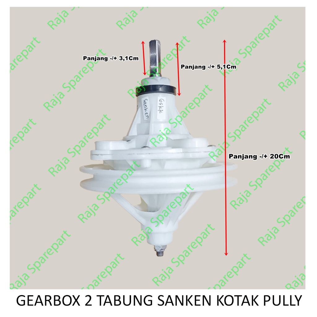 Gearbox Mesin Cuci 2 Tabung Sanken Kotak Kecil GB12