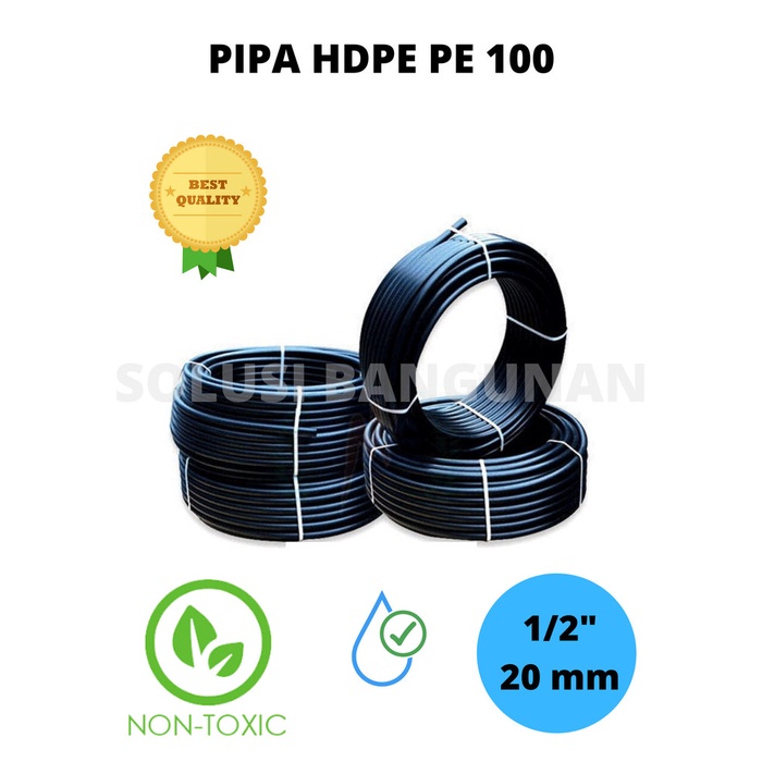 Pipa HDPE 1/2” inch 20mm Selang HDPE Selang Irigasi