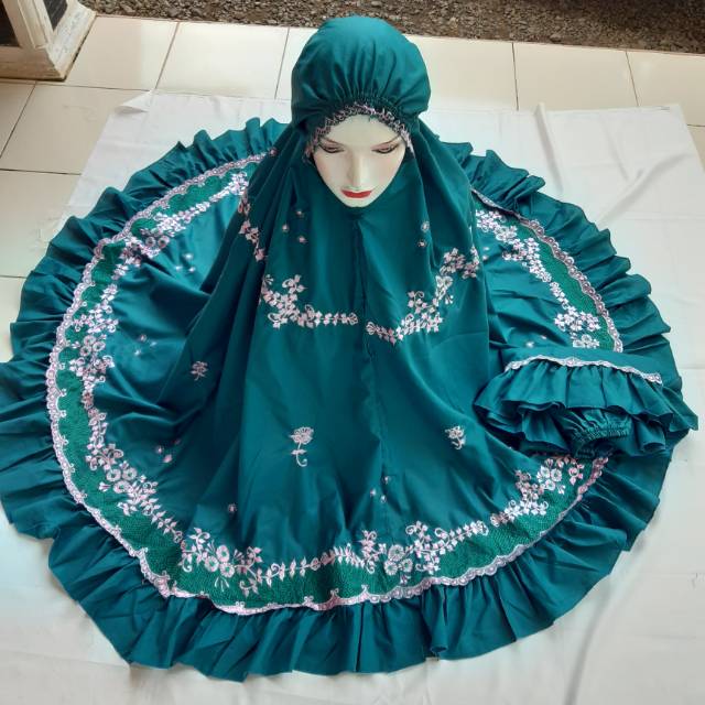 Mukena Bordir Rempel Khas Padang Pariaman + Kerancang