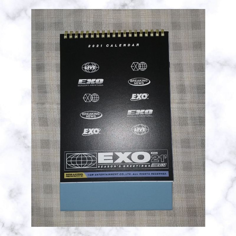 Season Greeting EXO Sharing Calendar kai Sehun Chanyeol Chen Baekhyun