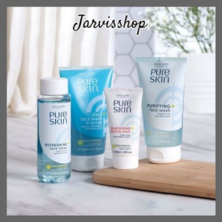 Pure Skin Set Untuk Kulit Berminyak Toner Face Wash Face Mask Blackhead Clearing Shopee Indonesia