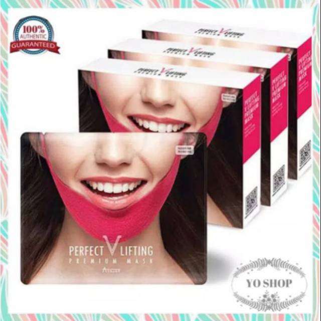 Masker Wajah/Pelangsing Pipi/Avajar Perfect V Lifting Premium Mask Authentic Korea