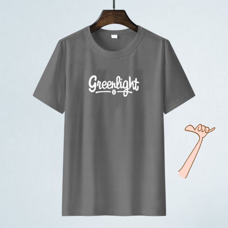 Baju Kaos Pria Distro T-Shirt Greenlightt fit M,L,XL,XXL