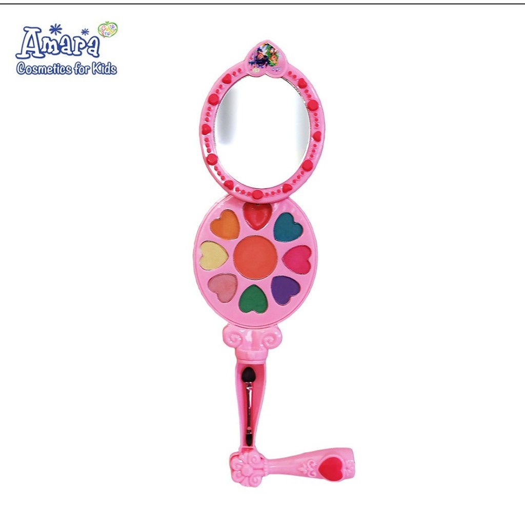 AMARA Fantasy Mirror Make Up Anak [7 warna eyeshadow, 1 blush on, 1 lipstik, 1 kuas eyeshadow] - 8,9gr