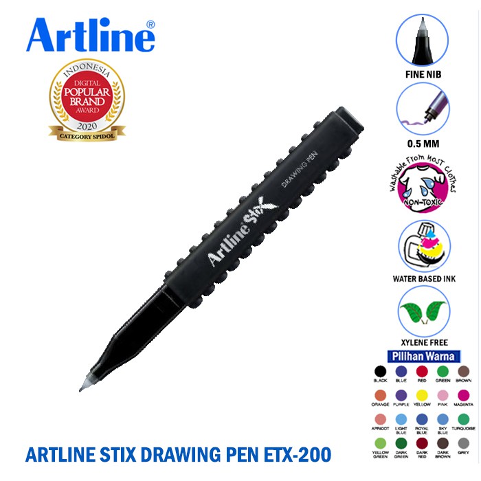 ARTLINE ETX-200 STIX BRUSH DRAWING PEN