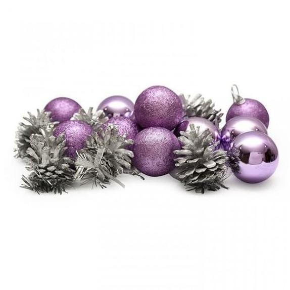 

Hiasan Pohon Natal Mix In The Box Isi 18 Ungu 6 Cm Bola Natal Jdp_Pd72C8