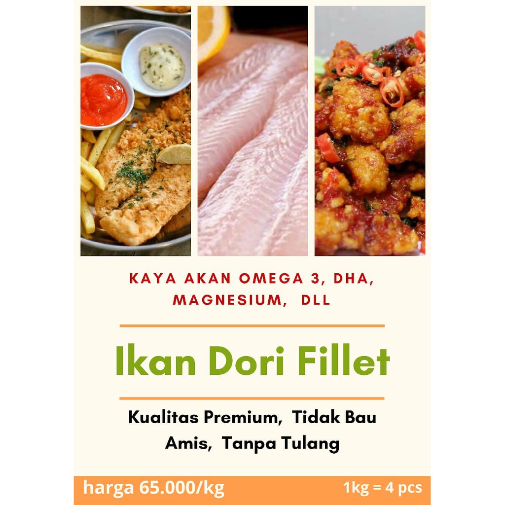 

Ikan Dori Filet / Dori Fish Fillet 1 kg - Packing Ice Gel