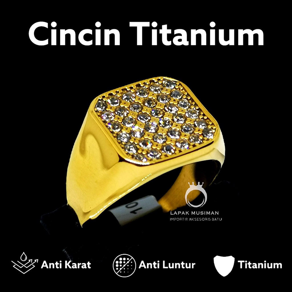 [Bayar di Tempat] CINCIN PRIA SUPER MEWAH AMERICAN DIAMOND - LIMITED STOCK - KODE 06 SILVER CINCIN TITANIUM ANTI KARAT BATU BERLIAN